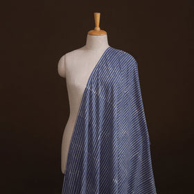 Natural Dyed Dabu Bagru Print Cotton Fabric 06