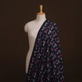 Natural Dyed Dabu Bagru Print Cotton Fabric 05