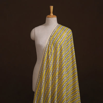 Natural Dyed Dabu Bagru Print Cotton Fabric 03