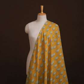 Natural Dyed Dabu Bagru Print Cotton Fabric 02