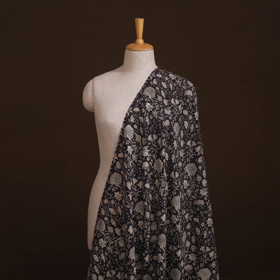 Natural Dyed Dabu Bagru Print Cotton Fabric 01