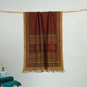 Yellow Bagh Hand Block Print Cotton Handloom Towel