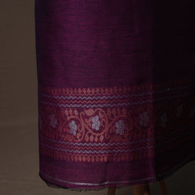 Handwoven Phulia Jamdani Pure Linen 2pc Unstitched Dress Material Kurta Set 07