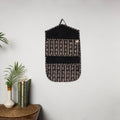 Black - 4 pockets handcrafted cotton wall hanging letter