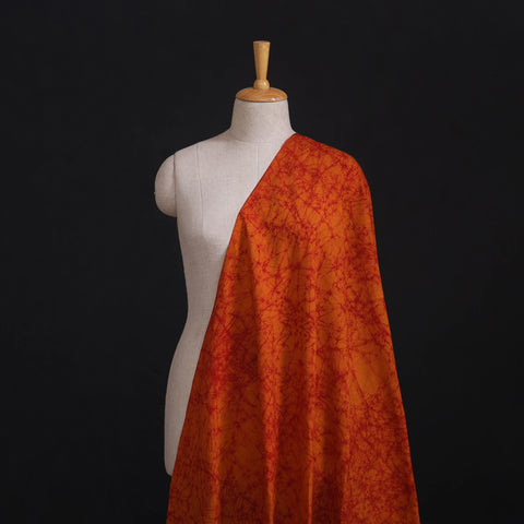 Orange - Hand Batik Print Cotton Fabric 22