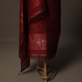 Handwoven Phulia Jamdani Pure Linen 2pc Unstitched Dress Material Kurta Set 10