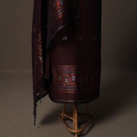 Handwoven Phulia Jamdani Pure Linen 2pc Unstitched Dress Material Kurta Set 12