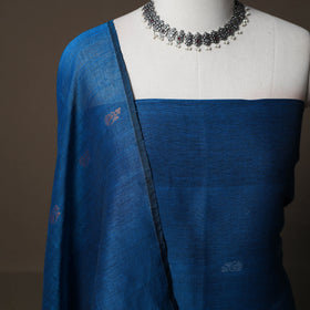 Handwoven Phulia Jamdani Pure Linen 2pc Unstitched Dress Material Kurta Set 13