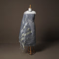 Handwoven Phulia Jamdani Muslin Silk 2pc Unstitched Dress Material Kurta Set 17