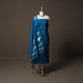 Handwoven Phulia Jamdani Muslin Silk 2pc Unstitched Dress Material Kurta Set 20