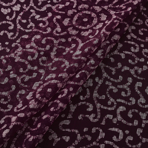 Kota Doria Cotton Fabric in Hand Batik Prints 12