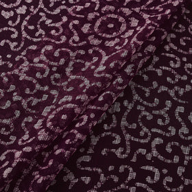 Kota Doria Cotton Fabric in Hand Batik Prints 12
