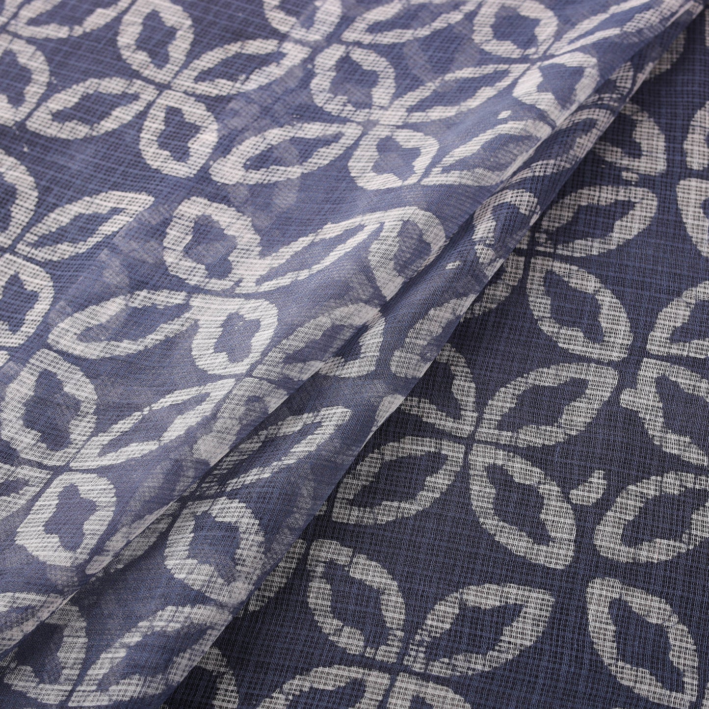 Kota Doria Cotton Fabric in Hand Batik Prints 11