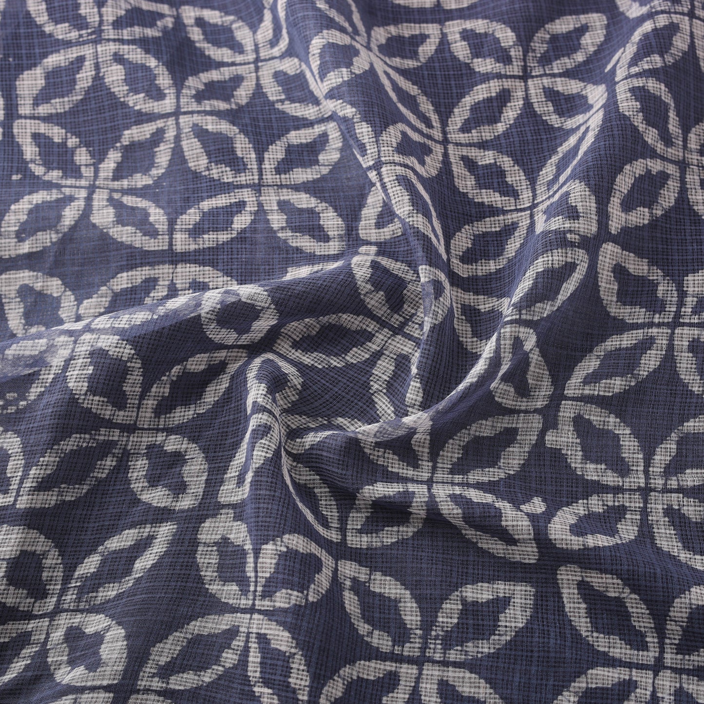 Kota Doria Cotton Fabric in Hand Batik Prints 11