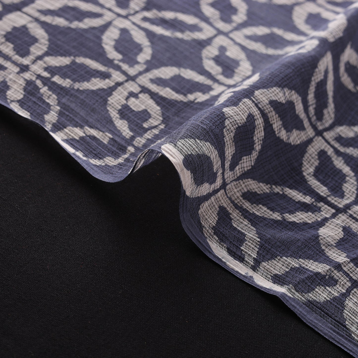 Kota Doria Cotton Fabric in Hand Batik Prints 11