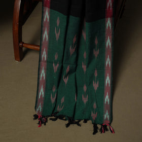 Green - Pochampally Ikat Weave 3pc Cotton Unstitched Dress Material Suit Set 06