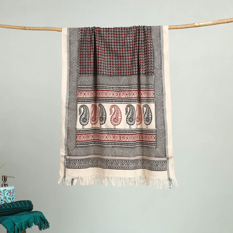Bagh Hand Block Print Cotton Handloom Towel