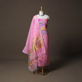Handwoven Phulia Jamdani Muslin Silk 2pc Unstitched Dress Material Kurta Set 36