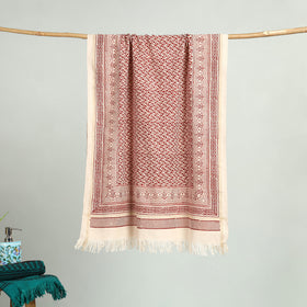 Bagh Hand Block Print Cotton Handloom Towel