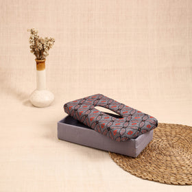 Purple - handcrafted bengal kantha work tissue box 35