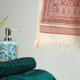 Bagh Hand Block Print Cotton Handloom Towel