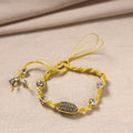 Yellow - handmade german silver bracelet 32 - handcrafted