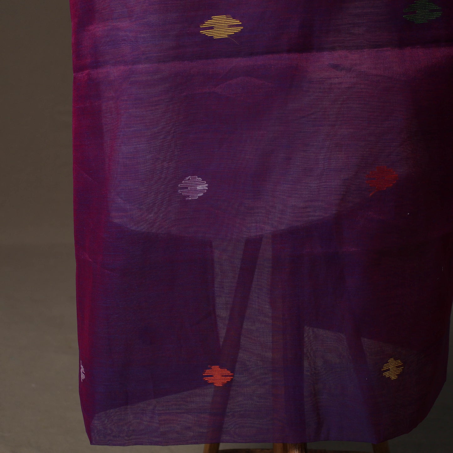 Handwoven Phulia Jamdani Muslin Silk 2pc Unstitched Dress Material Kurta Set 43