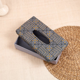 Purple - handcrafted bengal kantha work tissue box 37