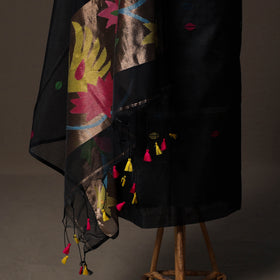 Handwoven Phulia Jamdani Muslin Silk 2pc Unstitched Dress Material Kurta Set 44