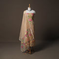 Handwoven Phulia Jamdani Muslin Silk 2pc Unstitched Dress Material Kurta Set 45