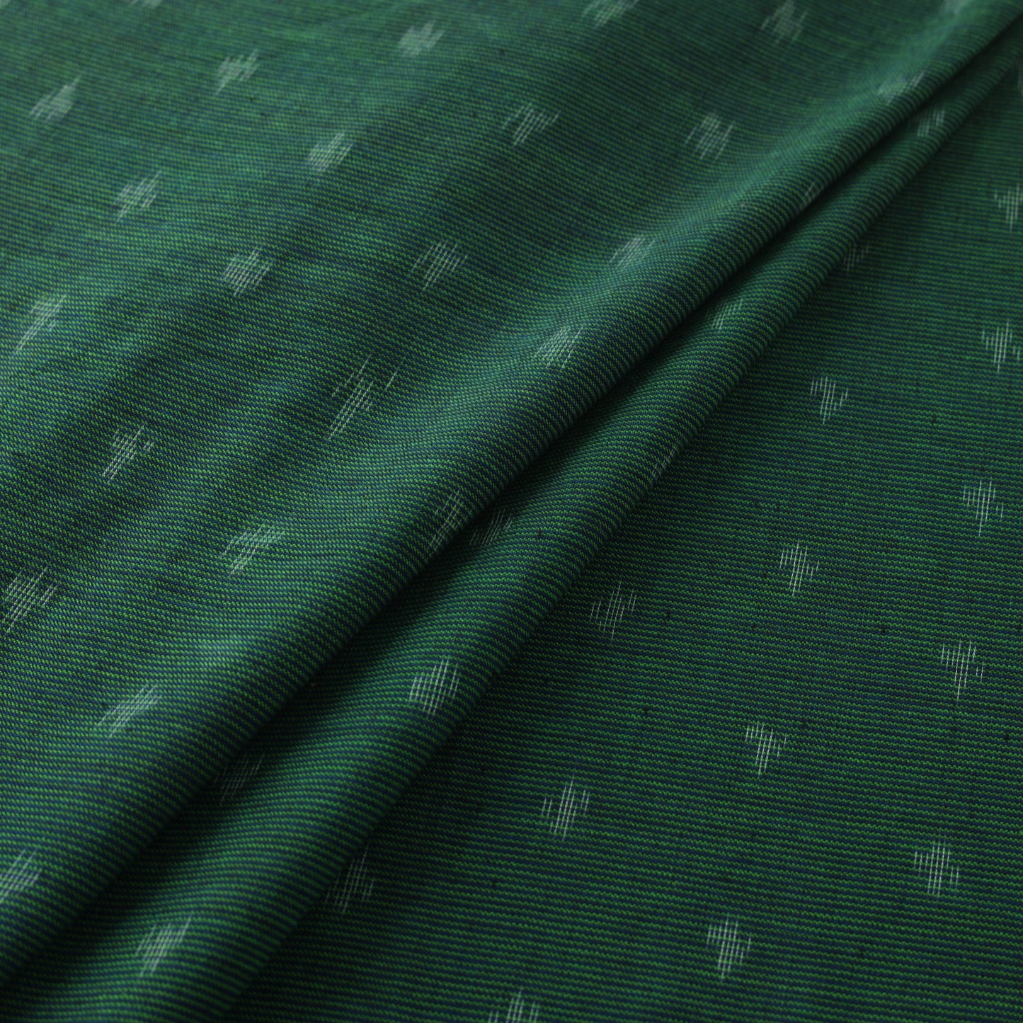 Pure Cotton Handloom Pochampally Ikat Fabric with Border 04