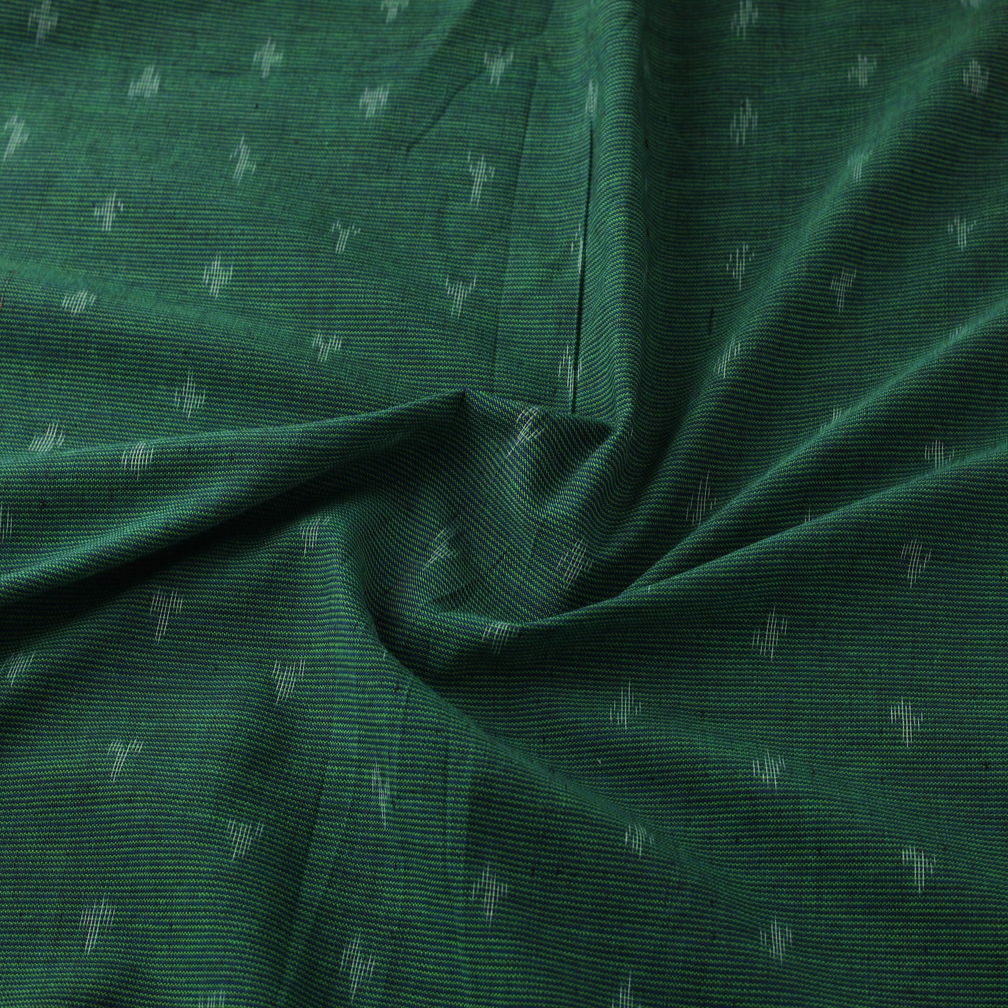 Pure Cotton Handloom Pochampally Ikat Fabric with Border 04