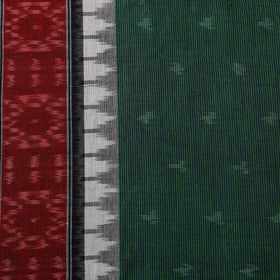 Pure Cotton Handloom Pochampally Ikat Fabric with Border 04