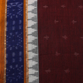 Pure Cotton Handloom Pochampally Ikat Fabric with Border 05