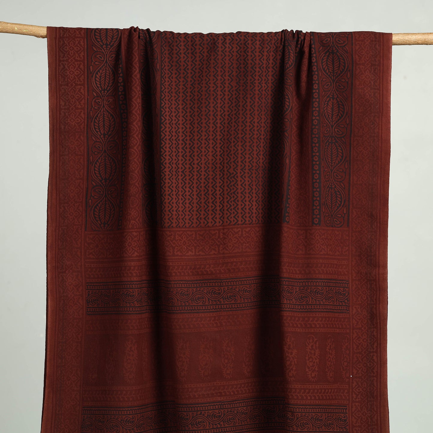 Maroon Bagh Hand Block Print Cotton Handloom Towel