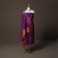 Handwoven Phulia Jamdani Muslin Silk 2pc Unstitched Dress Material Kurta Set 48