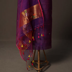 Handwoven Phulia Jamdani Muslin Silk 2pc Unstitched Dress Material Kurta Set 48