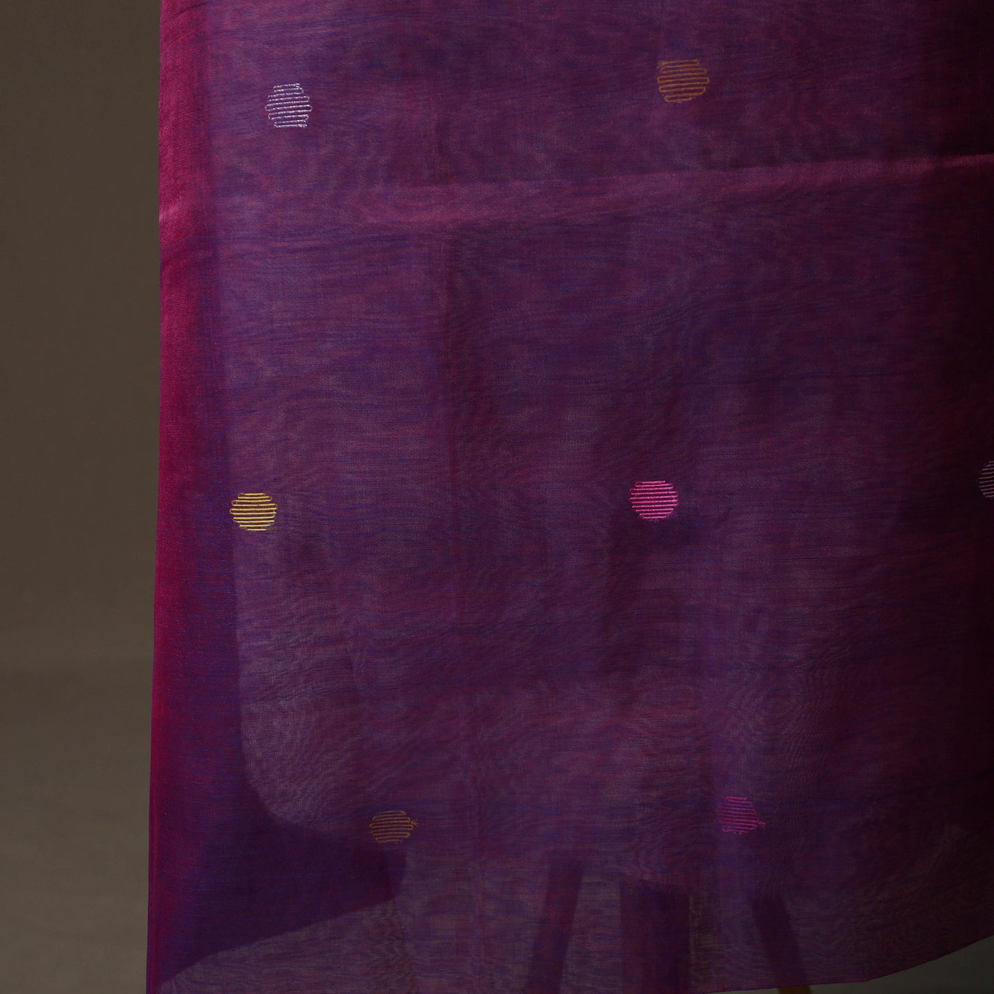 Handwoven Phulia Jamdani Muslin Silk 2pc Unstitched Dress Material Kurta Set 48
