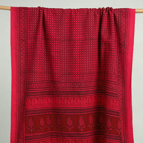 Pink Bagh Hand Block Print Cotton Handloom Towel