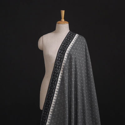 Pure Cotton Handloom Pochampally Ikat Fabric with Border 02