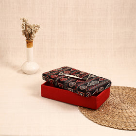 Red - handcrafted bengal kantha work tissue box 31