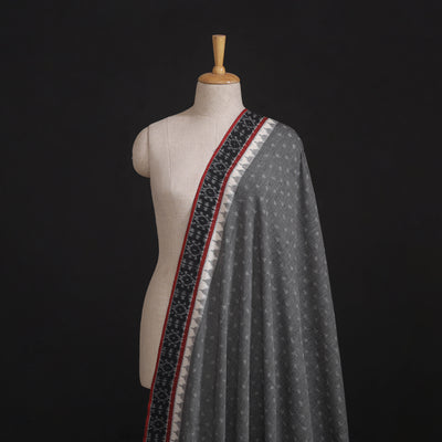 Pure Cotton Handloom Pochampally Ikat Fabric with Border 01