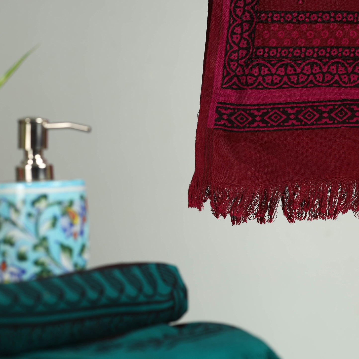 Bagh Hand Block Print Cotton Handloom Towel
