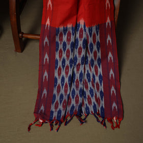 Multicolor - Pochampally Ikat Weave 3pc Cotton Unstitched Dress Material Suit Set 27