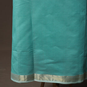 Blue - 2pc Handloom Maheshwari Silk Unstitched Dress Material Kurta Set 12