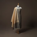 Brown - 2pc Handloom Maheshwari Silk Unstitched Dress Material Kurta Set 13
