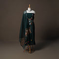 Handwoven Phulia Jamdani Muslin Silk 2pc Unstitched Dress Material Kurta Set 56
