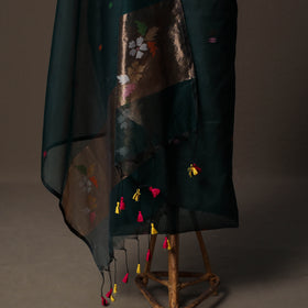 Handwoven Phulia Jamdani Muslin Silk 2pc Unstitched Dress Material Kurta Set 56