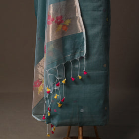 Handwoven Phulia Jamdani Muslin Silk 2pc Unstitched Dress Material Kurta Set 57