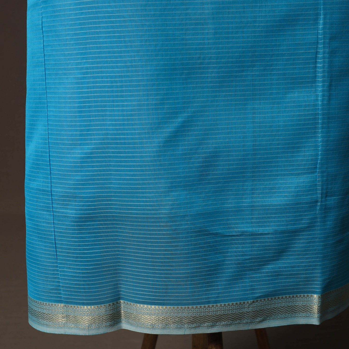 Blue - 2pc Handloom Maheshwari Silk Unstitched Dress Material Kurta Set 14